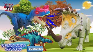 Big Indominus Rex VS Big Therizinosaurus  After Battle Review Mattel Dinosaur [upl. by Hovey]