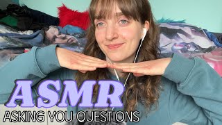 ASMR asking you questions until you fall asleep 😴 keyboard sounds whispering [upl. by Amhsirak842]