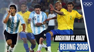 🇦🇷 Argentina 🆚 🇧🇷 Brazil  ⚽️ Mens Football Semifinal  Beijing 2008 [upl. by Ailime]