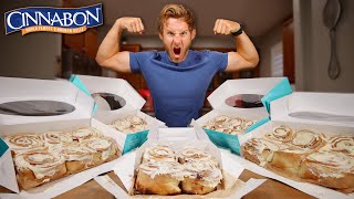 The 25 Cinnabon Challenge 22000 Calories [upl. by Anirdna572]