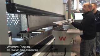 Warcom Evoluta press brake with IRIS Plus [upl. by Hametaf]