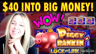 💰 WHAT CAN YOU DO WITH 40 ON PIGGY BANKIN SLOTS Lock It Link Bonus Crazy Today In Las Vegas Casino [upl. by Anan866]