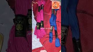 Embroidery silk threadsmomvlogs [upl. by Eerok]