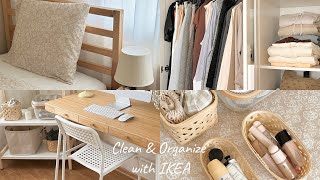 SUB clean and organize my room with me 🛏  IKEA ıtems 🏷 [upl. by Nazar]