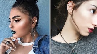 Top 15 Different Types of Ear Piercings [upl. by Eltsyrc]