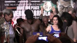 Chris Arreola vs Bermane Stiverne WEIGH IN [upl. by Yuma]