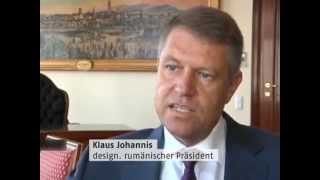 AKTUELL  KLAUS JOHANNIS BÜRGERMEISTER VON HERMANNSTADT SIBIU GEWINNT WAHL ZUM PRÄSIDENTEN RUMÄNIENS [upl. by Oidgime995]