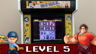 Playing FIXIT FELIX JR Mini Arcade Game  LEVEL 5 [upl. by Prager]