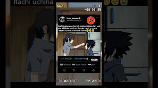 Itachi cry to little brother🥺😭🥺itachi sasuke naruto [upl. by Learrsi]