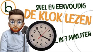 Leer de Klok Lezen in 7 Minuten  Leuke en Gemakkelijke Uitleg voor Basisschoolleerlingen [upl. by Krid]