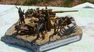 135 KRUPP Flak 88 Gun  Deutsches Afrika Korps by TAMIYA [upl. by Arinaj]