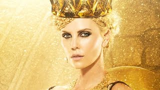 Charlize Theron The Huntsman  GOLD Smokey Eyes Tutorial [upl. by Nannerb]