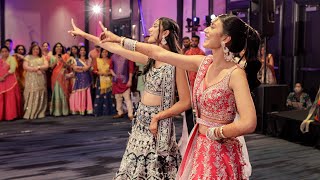 Beautiful Sangeet Dance Performance by the Bride and her Sister  Indian Wedding 4K [upl. by Chadd]