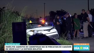 ¡Insólito Policía pone quotticketquot en auto donde había un cadáver [upl. by Shu]