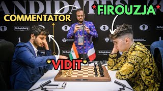 Provoking Vidit in Toronto is dangerous  Vidit vs Firouzja  FIDE Candidates 2024 [upl. by Neelav]