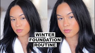 Winter Foundation Routine For Oily Skin  Marie Jay [upl. by Atteirneh174]