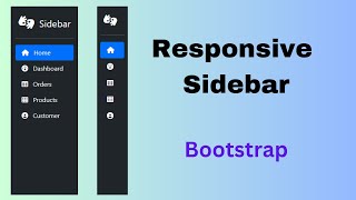 Responsive Sidebar Menu using Bootstrap 5 [upl. by Ydnyl816]