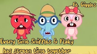 Every time Sniffles amp Flaky has screen time together  Happy Tree Friends [upl. by Ailecra]