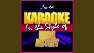 Together Forever In the Style of Rick Astley Instrumental Version [upl. by Palermo]