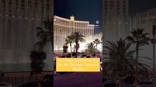 A must see in Vegas the Bellagio Fountain Show travel vegasbaby vegaslife [upl. by Cadmarr]