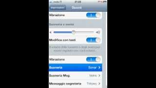 Cambiareimpostare suoneria su iPhone [upl. by Surad]