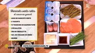 Recette  haricots verts et sauce au yaourt [upl. by Llib]