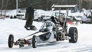 1000hp Dragster vs Frozen Lake [upl. by Hadleigh]