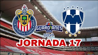 CHIVAS VS MONTERREY JORNADA 17 LIGA MX GUARDIANES 2020 [upl. by Kaye]