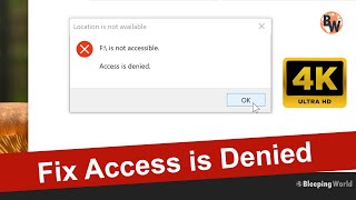 Fix Hard Drive Access Denied amp Local Drive is not Accessible [upl. by Gnouv]