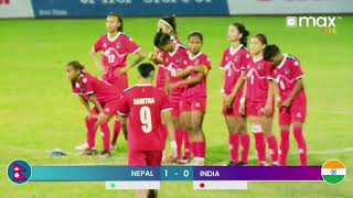 Nepal Vs India football  nepal vs india football liveWomens [upl. by Odlaniger]