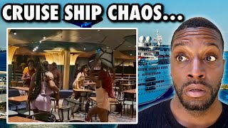 CRUISE NEWS Massive Brawl On Carnival Ship With Chairs Being Thrown [upl. by Sakiv]