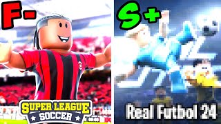 Ranking the BEST and WORST Soccer Games on Roblox [upl. by Flynn]