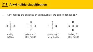 71 Alkyl halide classification [upl. by Tegirb105]