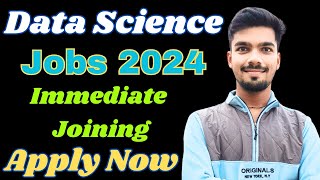 Data Science Freshers Job  Data Sciecne Jobs 2024  Data Sceince for Begineer  Shubham Shah [upl. by Eremihc592]