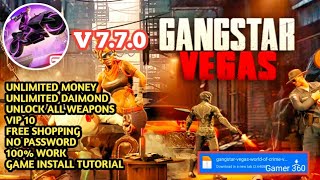 Gangstar Vegas Mod Apk v770d Latest Update 2024  Unlimited Money amp ❤️Tutoril install amp Game play [upl. by Dust]