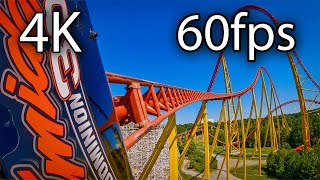 Intimidator 305 horizon leveled front seat onride 4K POV 60fps Kings Dominion [upl. by Ellennad]