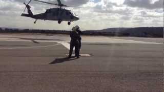 Directing a Navy Helicopter Landing Signalman Enlisted [upl. by Bassett]