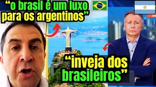 EITA A RESERVA EM DÓLAR DO BRASIL É MAIOR QUE O PIB DA ARGENTINA DEIXOU ARGENTINOS IMPRESSIONADOS [upl. by Naujat13]