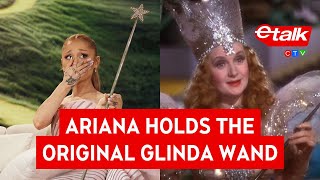 Ariana Grande is surprised with Wizard of Oz prop  News [upl. by Ibby]