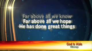 God Is Able  Hillsongs Backing Track with lyrics [upl. by Bryant]