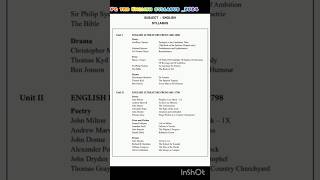 New pg trb English syllabus 2024 [upl. by Daile655]