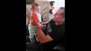 Brodys first time meeting Grandpa Jack [upl. by Ahsienet]