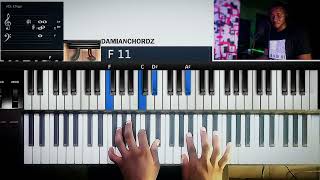 Gospel piano breakdown  How to play 736251  with Quartal voicings [upl. by Latricia]