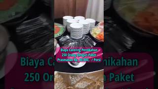 Catering prasmanan di Cinere Depok  Biaya catering untuk 250 orang pesta pernikahan amp khitanan [upl. by Rebeh]