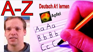 Deutsches Alphabet  Schreiben  Aussprache lernen  Anlaut  Buchstabieren  Buchstaben AZ German [upl. by Crandell]