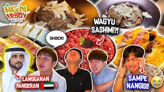 SPEECHLESS MAKAN DI RESTORAN JEPANG LANGGANAN PANGERAN DUBAI  WASEDABOYS WORLD TRIP 59 [upl. by Pyszka]