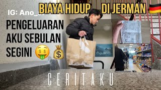 BIAYA HIDUP DI JERMAN 🇩🇪  PENGELUARAN AKU SEBULAN SEGINI 🤑💰 [upl. by Aikyt]