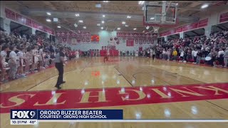 Nolan Groves buzzer beater sends Orono to State Tournament [upl. by Liman851]