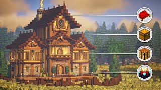 How to Build the Ultimate Survival House  Interior in Minecraft • Tutorial [upl. by Uok123]