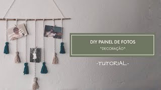 DIY PAINEL DE FOTOS EM MACRAME 23  VIAJARTE TUTORIAIS [upl. by Nessaj794]